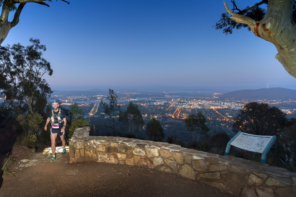 Running 100km overlooking Canberra